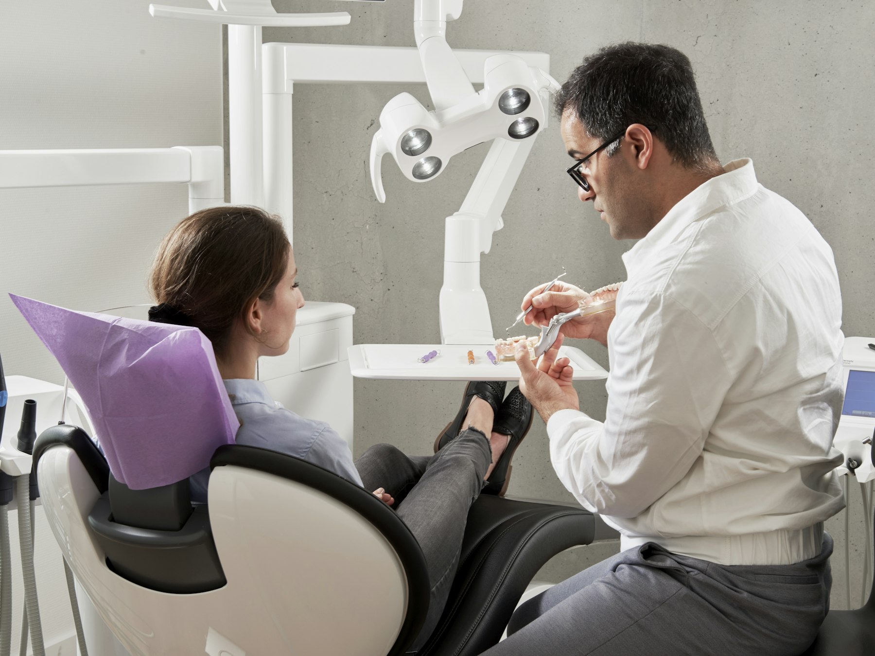 Modern dental clinic treatment room
