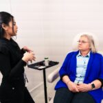 Dermatologist consulting a patient in a Dubai skin clinic